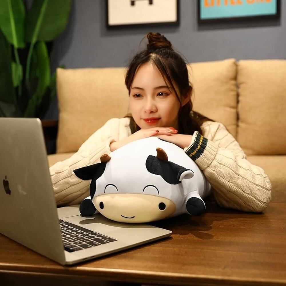 Fortuning's JDS 13.7 Cow Stuffed Animals Hugging Pillows Plush Toys